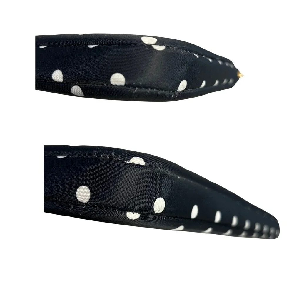 Kate Spade New York Black White Polka Dot Tablet Case Zipper Sleeve iPad Pouch